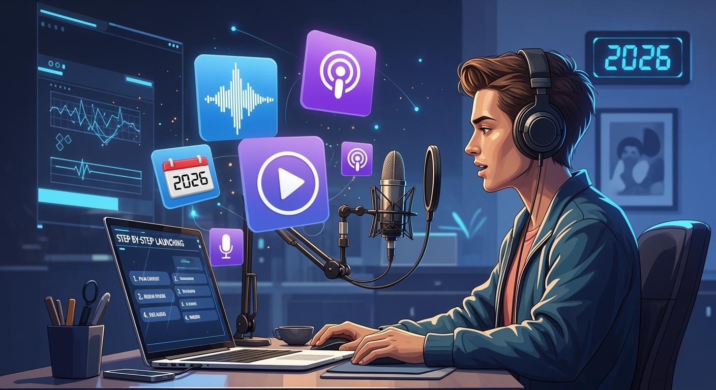 How to Launch a Podcast Step by Step in 2026