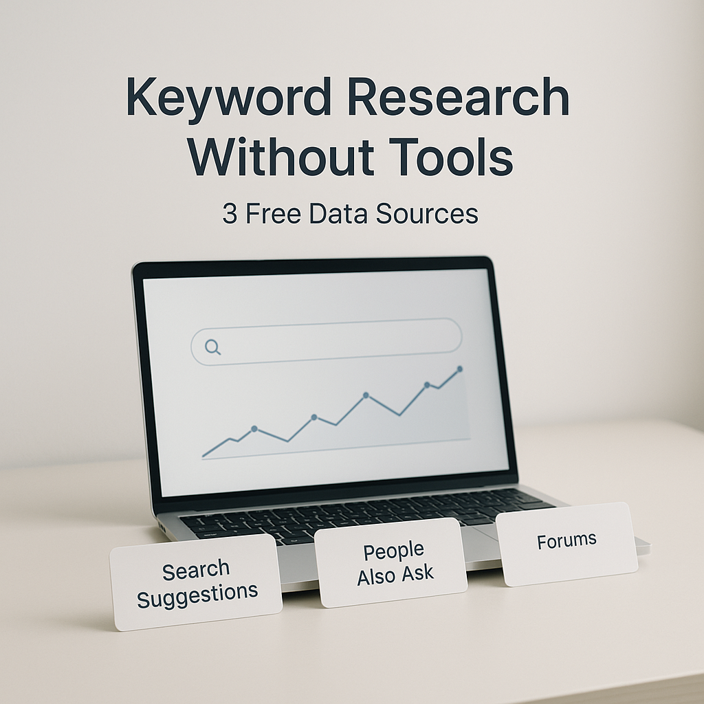 Keyword Research Without Tools: 3 Free Data Sources